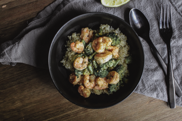 Shrimp, Broccoli, and Asparagus